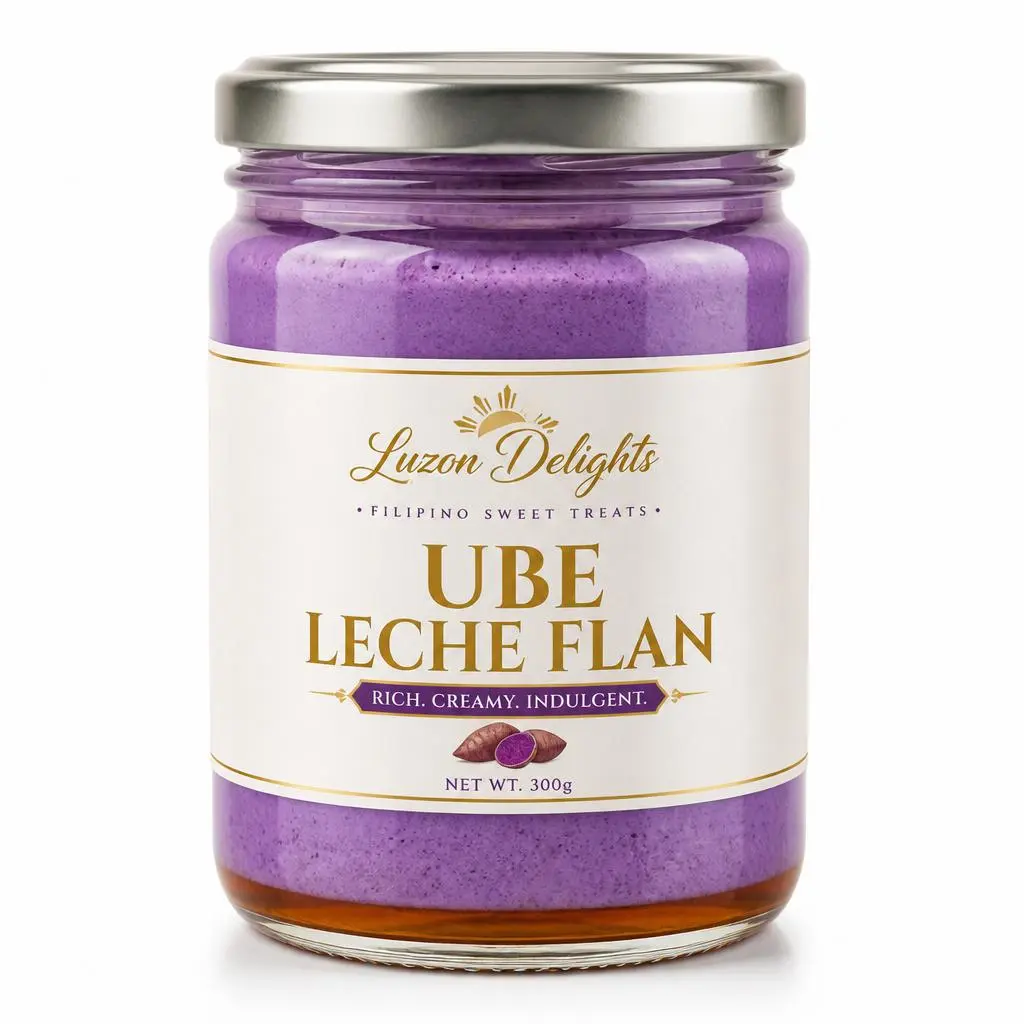Ube Leche Flan Jar
